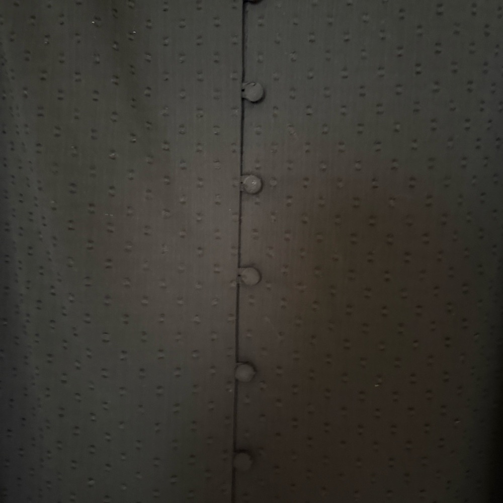 Ann Taylor Elegant Black Blouse with Sheer Sleeves - Picture 2 of 4